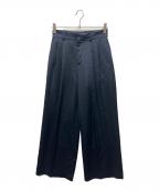 EVERYDAY I LIKE.エヴリデイ アイ ライク）の古着「Minimal Satin パンツ」｜ネイビー