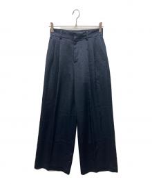 EVERYDAY I LIKE.（エヴリデイ アイ ライク）の古着「Minimal Satin パンツ」｜ネイビー