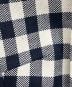中古・古着 BURBERRY BLUE LABEL (バーバリー ブルー レーベル) ギンガムチェックフリルワンピース ネイビー×ホワイト サイズ:38：5000円