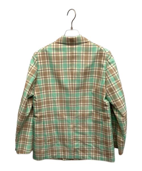 DEPAREILLE（デパリエ）DEPAREILLE (デパリエ) チェックダブルジャケット グリーン サイズ:38の古着・服飾アイテム