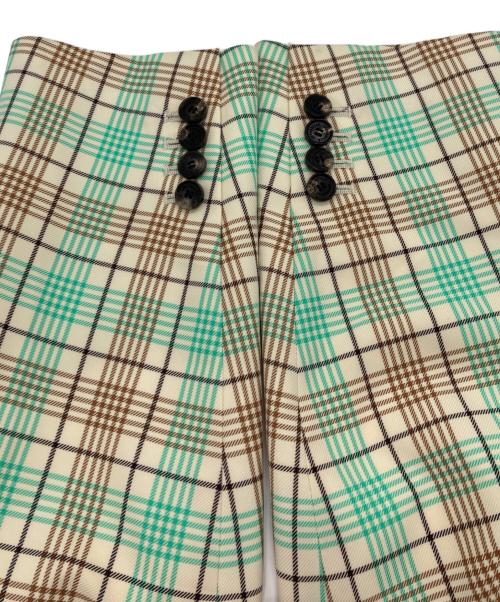 DEPAREILLE（デパリエ）DEPAREILLE (デパリエ) チェックダブルジャケット グリーン サイズ:38の古着・服飾アイテム