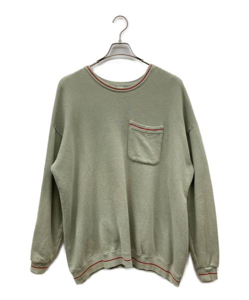 COMFORTABLE REASON（コンフォータブルリーズン）COMFORTABLE REASON (コンフォータブルリーズン) Pile Loop Line Sweat カーキ サイズ:Lの古着・服飾アイテム