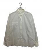 MM6 Maison Margielaエムエムシックスメゾンマルジェラ）の古着「Reversed Poplin Shirt」｜ホワイト