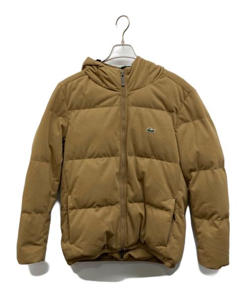 LACOSTE（ラコステ）LACOSTE (ラコステ) ピケダウンジャケット キャメル サイズ:Sの古着・服飾アイテム