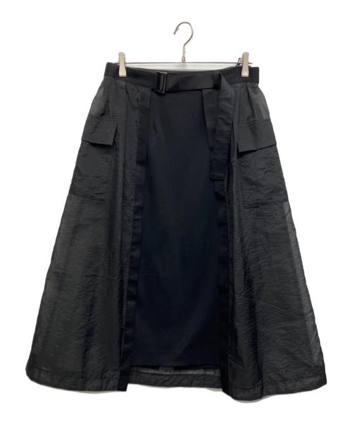 Pinky & Dianne（ピンキーアンドダイアン）Pinky & Dianne (ピンキーアンドダイアン) シアーレイヤードスカート ブラック サイズ:38の古着・服飾アイテム