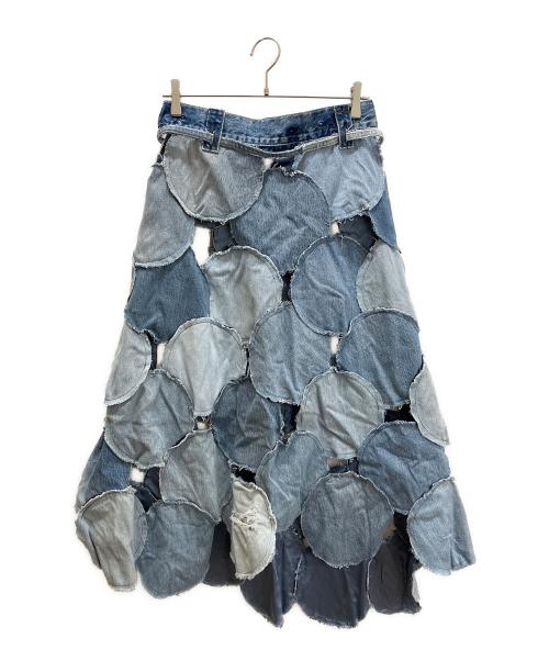 PHOTOCOPIEU（フォトコピュー）PHOTOCOPIEU (フォトコピュー) デニムスカート ブルー サイズ:Mの古着・服飾アイテム