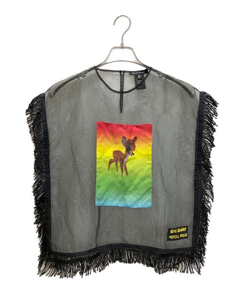 Meryll Rogge（メリルロッゲ）Meryll Rogge (メリルロッゲ) BENI BISCHOF オーバーレイシャツ ブラック サイズ:freeの古着・服飾アイテム