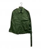Meryll Roggeメリルロッゲ）の古着「DECONSTRUCTED SHIRT」｜グリーン