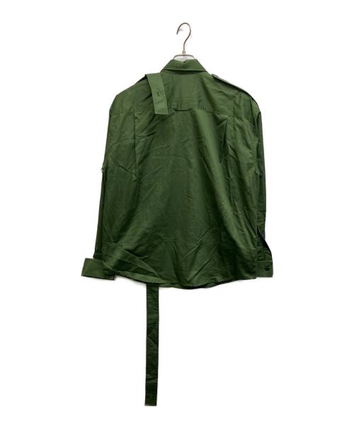 Meryll Rogge（メリルロッゲ）Meryll Rogge (メリルロッゲ) DECONSTRUCTED SHIRT グリーン サイズ:XSの古着・服飾アイテム