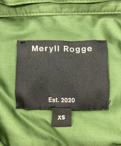 Meryll Rogge（メリルロッゲ）Meryll Rogge (メリルロッゲ) DECONSTRUCTED SHIRT グリーン サイズ:XSの古着・服飾アイテム
