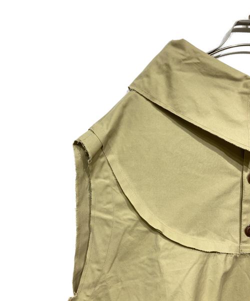 TISCAR ESPADAS（ティスカー・エスパダス）TISCAR ESPADAS (ティスカー・エスパダス) THE BELL VEST サンドベージュ サイズ:Mの古着・服飾アイテム