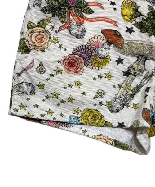 GUCCI（グッチ）GUCCI (グッチ) Yuko Higuchi (ユウコ ヒグチ) 総柄ショートパンツ ホワイト サイズ:26の古着・服飾アイテム
