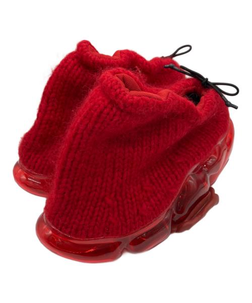 grounds（グラウンズ）grounds (グラウンズ) MOOPIE CRAFT HAND KNIT 02 レッド サイズ:26cmの古着・服飾アイテム