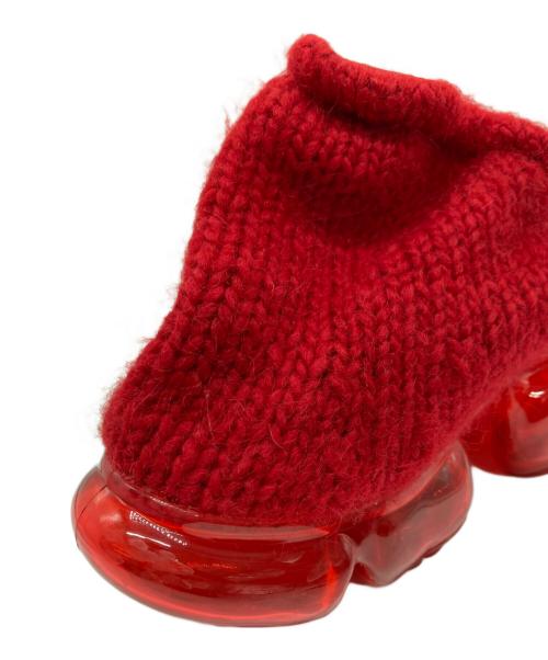 grounds（グラウンズ）grounds (グラウンズ) MOOPIE CRAFT HAND KNIT 02 レッド サイズ:26cmの古着・服飾アイテム