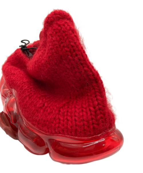 grounds（グラウンズ）grounds (グラウンズ) MOOPIE CRAFT HAND KNIT 02 レッド サイズ:26cmの古着・服飾アイテム