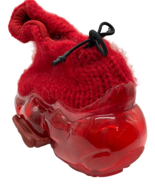 grounds（グラウンズ）grounds (グラウンズ) MOOPIE CRAFT HAND KNIT 02 レッド サイズ:26cmの古着・服飾アイテム