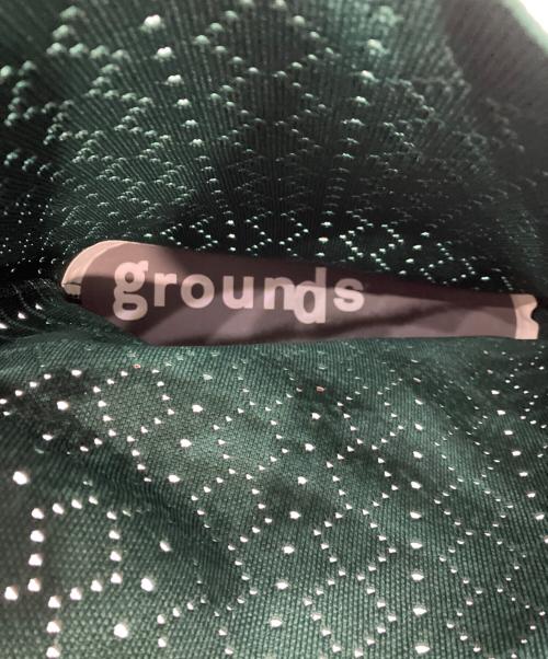 grounds（グラウンズ）grounds (グラウンズ) LACE KNIT CLUTCH BAG グリーン×パープルの古着・服飾アイテム