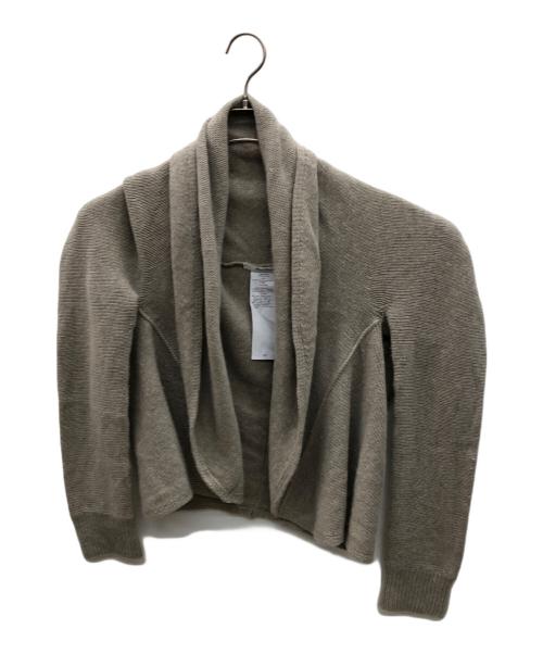 MaxMara（マックスマーラ）MaxMara (マックスマーラ) ウールカシミヤカーディガン ベージュ サイズ:Mの古着・服飾アイテム