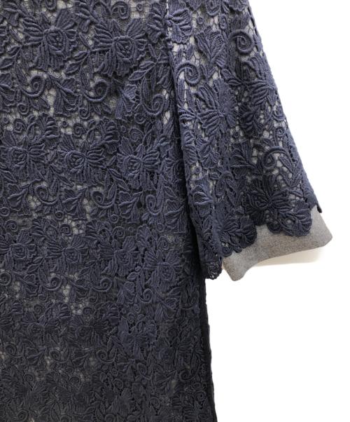 ADORE（アドーア）ADORE (アドーア) レースレイヤードワンピース グレー サイズ:SIZE 38の古着・服飾アイテム