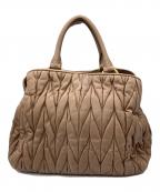 MIU MIUミュウミュウ）の古着「2WAYショルダーバッグ」｜ベージュ