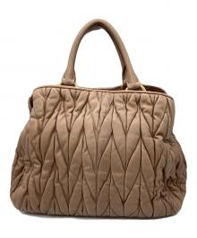 MIU MIU（ミュウミュウ）の古着「2WAYショルダーバッグ」｜ベージュ