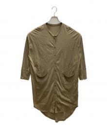 Curensology（カレンソロジー）の古着「コットンロングカーデプルオーバー」｜カーキ