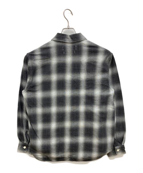 REMI RELIEF（レミレリーフ）REMI RELIEF (レミレリーフ) オンブレチェックネルシャツ グレー サイズ:Mの古着・服飾アイテム