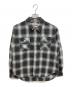 REMI RELIEF（レミレリーフ）の古着「オンブレチェックネルシャツ」｜グレー
