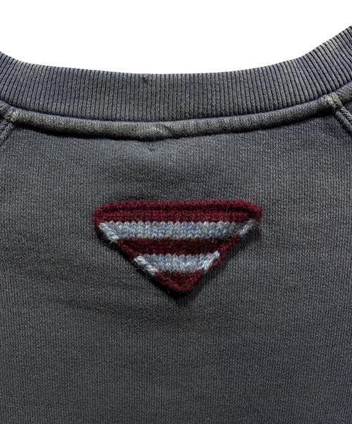 PRADA（プラダ）PRADA (プラダ) コットンフリース スウェットシャツ/トレナー/UJL19C ブルー サイズ:Mの古着・服飾アイテム