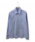 PRADA（プラダ）の古着「ストライプ ポプリン シャツ」｜ブルー