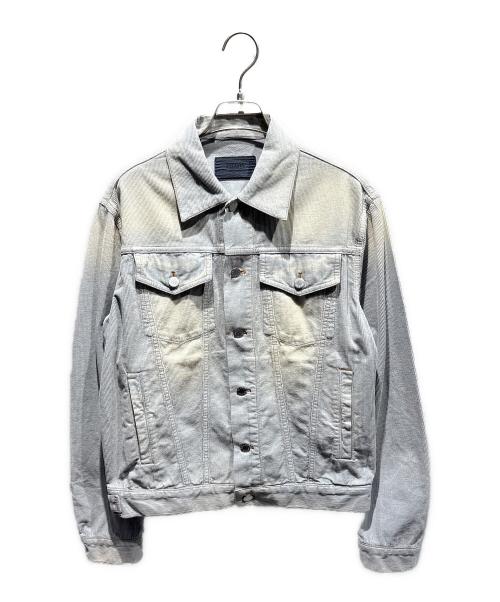 PRADA（プラダ）PRADA (プラダ) コーデュロイブルゾンジャケット ライトブルー サイズ:Mの古着・服飾アイテム