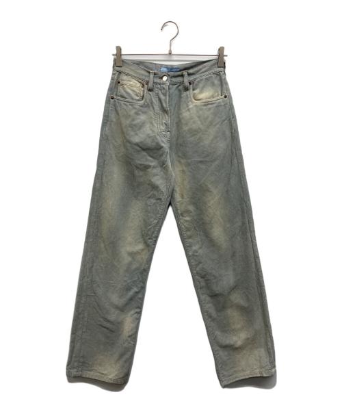 PRADA（プラダ）PRADA (プラダ) コーデュロイ ジーンズ ライトブルー サイズ:24の古着・服飾アイテム