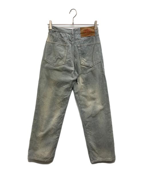PRADA（プラダ）PRADA (プラダ) コーデュロイ ジーンズ ライトブルー サイズ:24の古着・服飾アイテム