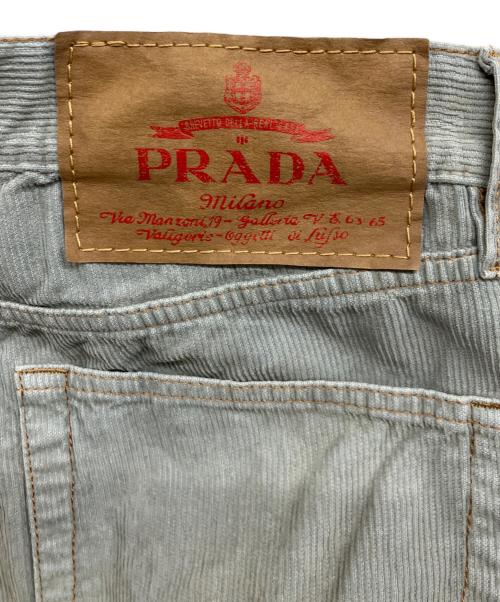 PRADA（プラダ）PRADA (プラダ) コーデュロイ ジーンズ ライトブルー サイズ:24の古着・服飾アイテム