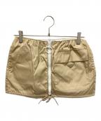 PRADAプラダ）の古着「Re-Nylon ミニスカート」｜ベージュ