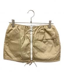 PRADA（プラダ）の古着「Re-Nylon ミニスカート」｜ベージュ