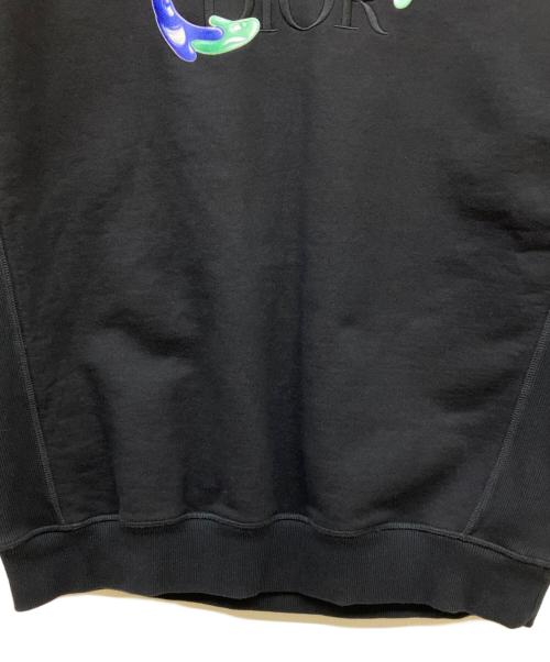 Dior（ディオール）Dior (ディオール) Kenny Scharf Crewneck Sweatshirt ブラック サイズ:XLの古着・服飾アイテム