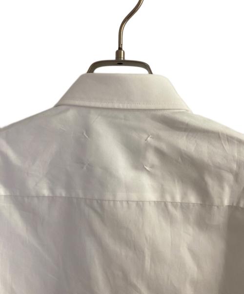 Maison Margiela 10（メゾンマルジェラ 10）Maison Margiela 10 (メゾンマルジェラ 10) 10ライン ポケット ストライプ切替 長袖 シャツ ホワイト サイズ:40の古着・服飾アイテム