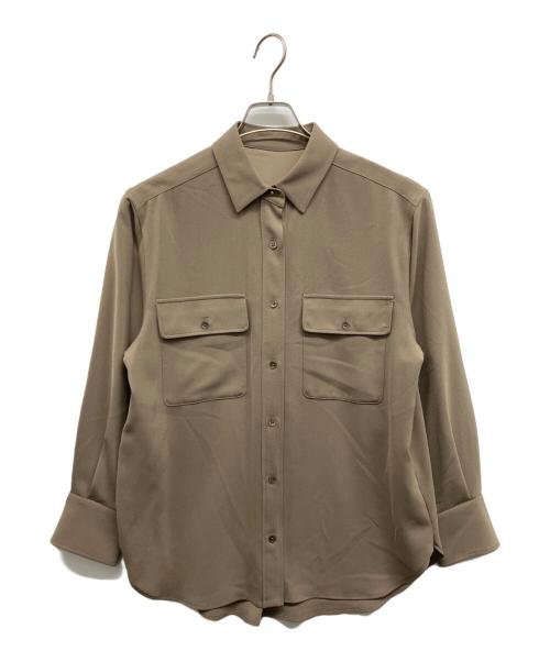 自由区（ジユウク）自由区 (ジユウク) ハイツイストシャツ ブラウス ベージュ サイズ:38の古着・服飾アイテム