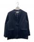 JOURNAL STANDARD relume（ジャーナルスタンダード レリューム）の古着「ウーリッシュツイルノーカラージャケット」｜ネイビー