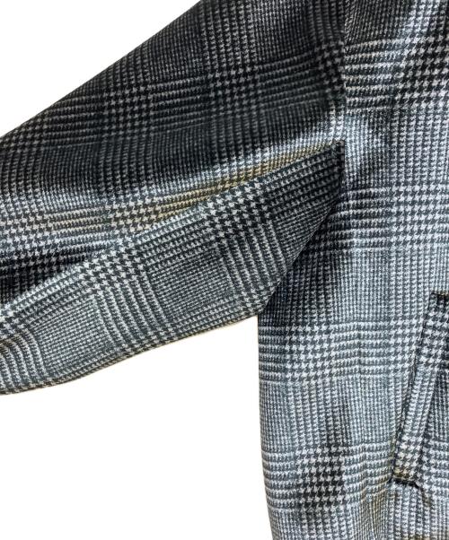 N.HOOLYWOOD（エヌ ハリウッド）N.HOOLYWOOD (エヌ ハリウッド) ベロア転写プリントブルゾン ブラック×シルバー サイズ:40の古着・服飾アイテム