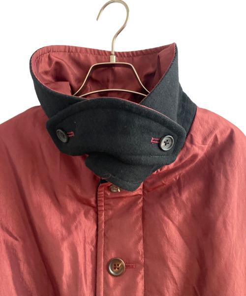 Yohji Yamamoto pour homme（ヨウジヤマモト プールオム）Yohji Yamamoto pour homme (ヨウジヤマモト プールオム) LADY PRINT REVERSIBLE COAT レッド×ブラック サイズ:3の古着・服飾アイテム