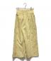 FRAY ID (フレイ アイディー) カットワークレースワイドパンツ イエロー：6000円
