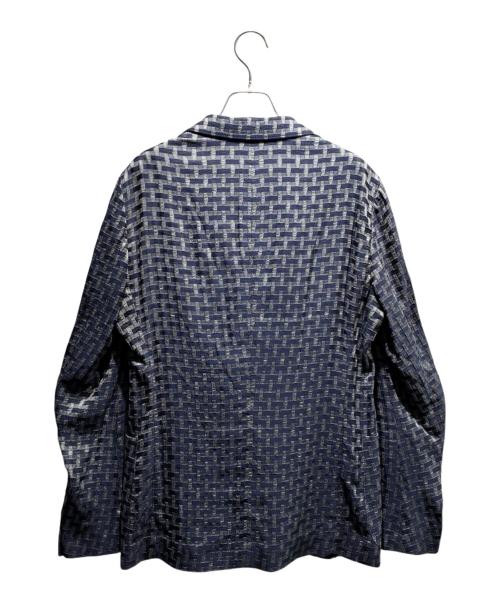 GIORGIO ARMANI（ジョルジョアルマーニ）GIORGIO ARMANI (ジョルジョアルマーニ) UPTON リネンテーラードジャケット ネイビー サイズ:46の古着・服飾アイテム