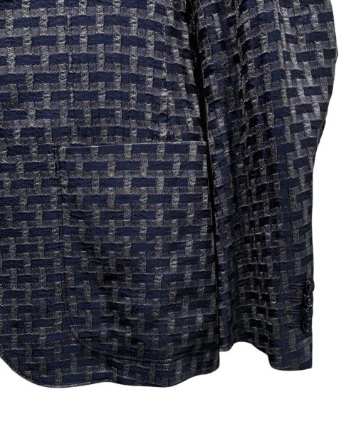 GIORGIO ARMANI（ジョルジョアルマーニ）GIORGIO ARMANI (ジョルジョアルマーニ) UPTON リネンテーラードジャケット ネイビー サイズ:46の古着・服飾アイテム