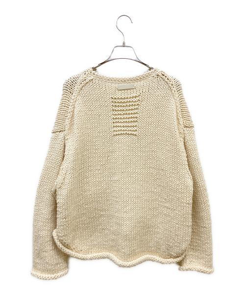 uca（ウカ）uca (ウカ) hand-knit liner knit CD アイボリー サイズ:Fの古着・服飾アイテム