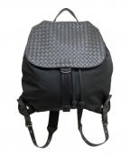 BOTTEGA VENETAボッテガベネタ）の古着「イントレチャート リュック」｜ブラック