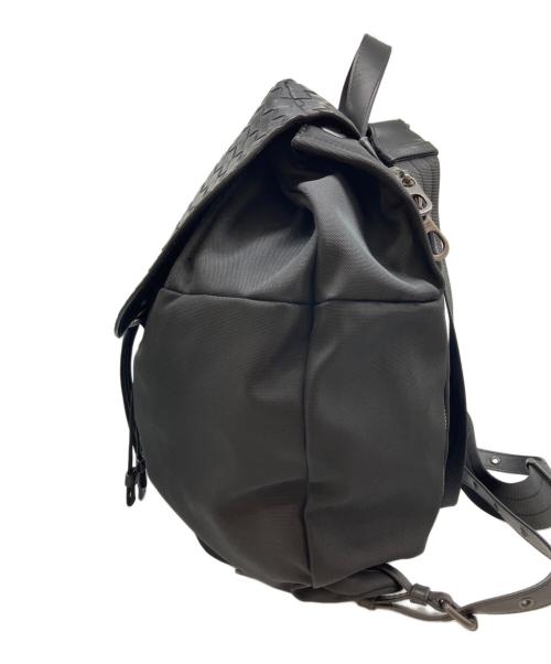 BOTTEGA VENETA（ボッテガベネタ）BOTTEGA VENETA (ボッテガベネタ) イントレチャート リュック ブラックの古着・服飾アイテム
