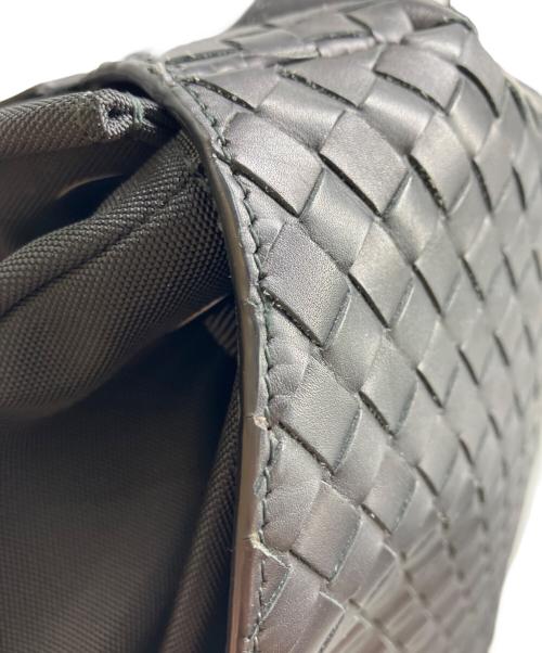 BOTTEGA VENETA（ボッテガベネタ）BOTTEGA VENETA (ボッテガベネタ) イントレチャート リュック ブラックの古着・服飾アイテム