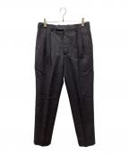 LAD MUSICIANラッドミュージシャン）の古着「WOOL GABARDINE 2TUCK SLIM」｜グレー